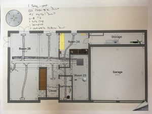 HVAC duct layout plan and BOM